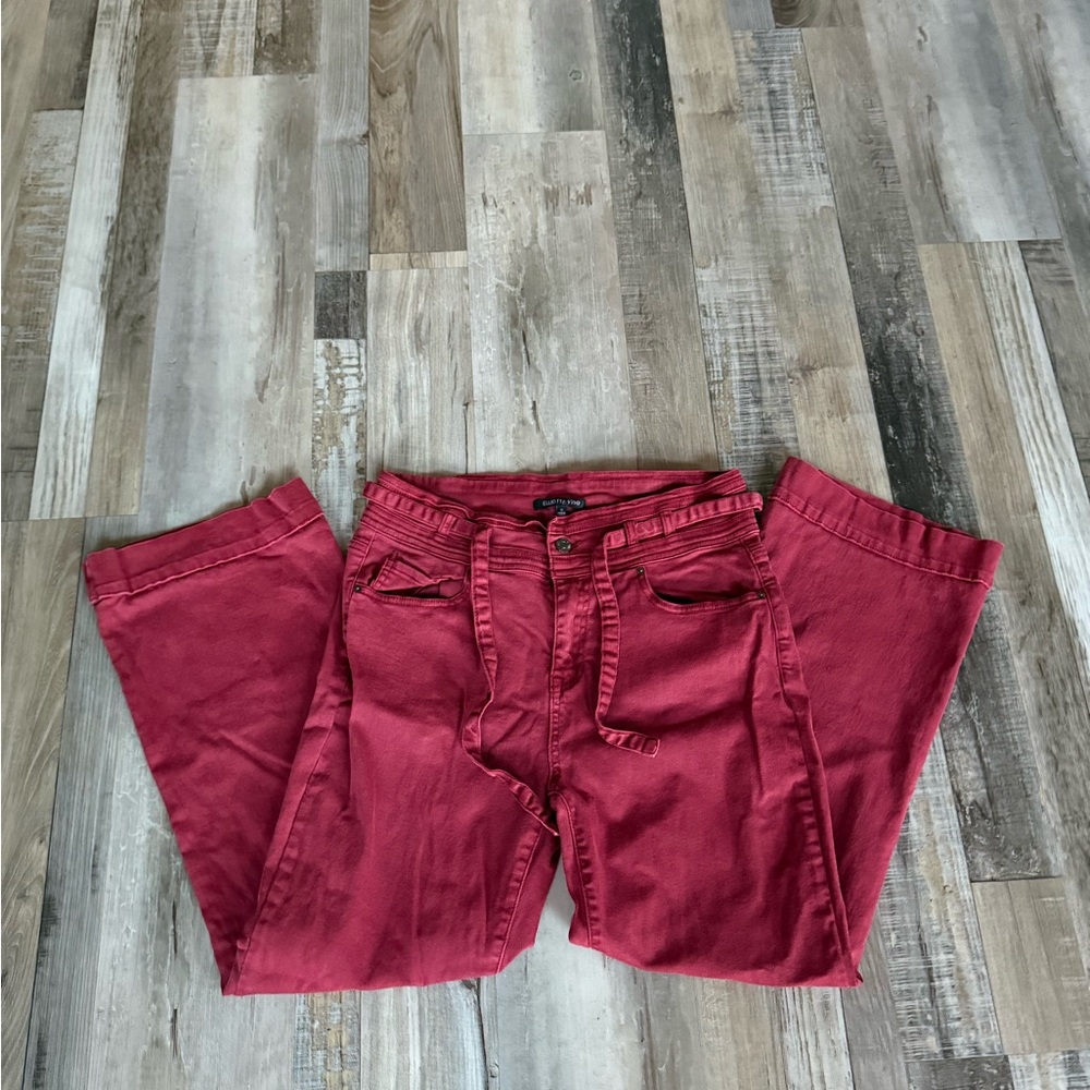 Women’s red jeans